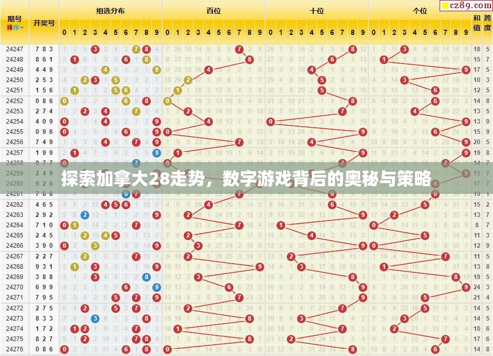 探索加拿大28走势，数字游戏背后的奥秘与策略