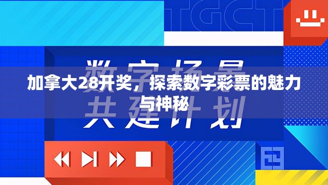 加拿大28开奖，探索数字彩票的魅力与神秘