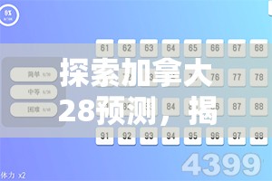 探索加拿大28预测，揭示数字背后的秘密