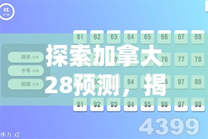 探索加拿大28预测，揭示未来的可能性与挑战