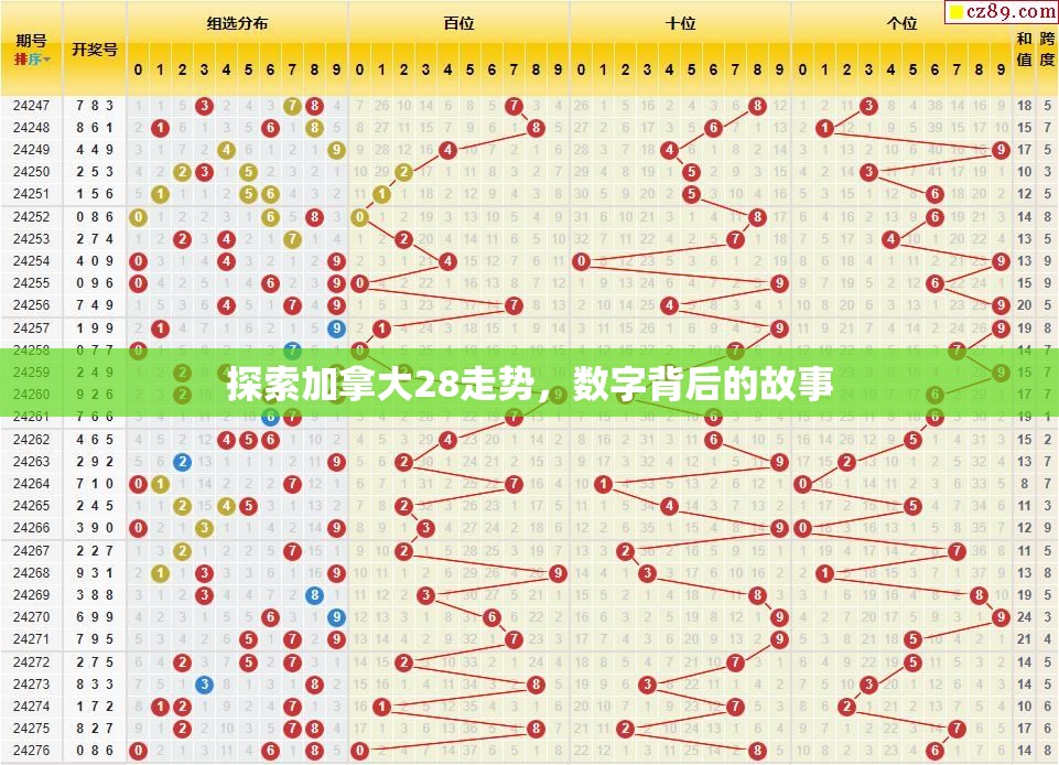 探索加拿大28走势，数字背后的故事