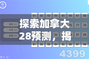 探索加拿大28预测，揭示未来的可能性与挑战