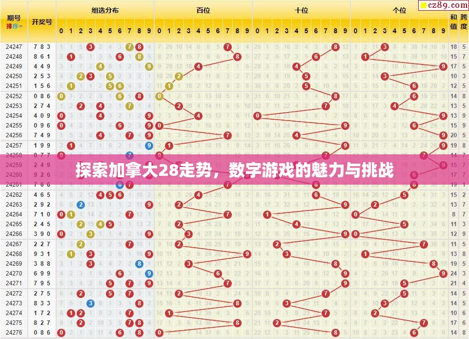 探索加拿大28走势，数字游戏的魅力与挑战