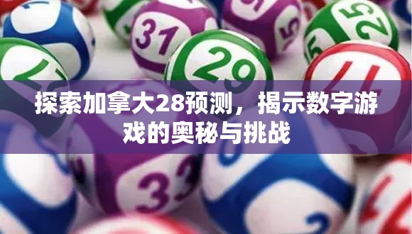 探索加拿大28预测，揭示数字游戏的奥秘与挑战