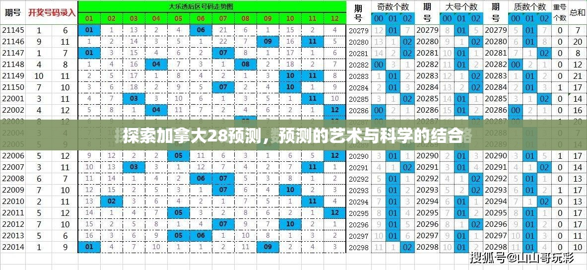 探索加拿大28预测，预测的艺术与科学的结合